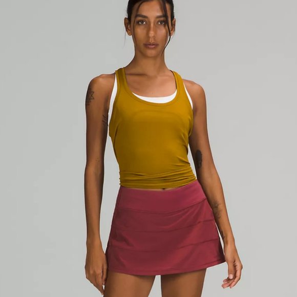 NWT Lululemon Pace Rival tennis REGULAR LENGTH Mulled Wine Skirt 13"   Size 4 - Picture 4 of 7
